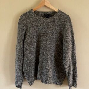 BLUMARINE UOMO Gray Wool CrewNeck Pullover Sweater XL